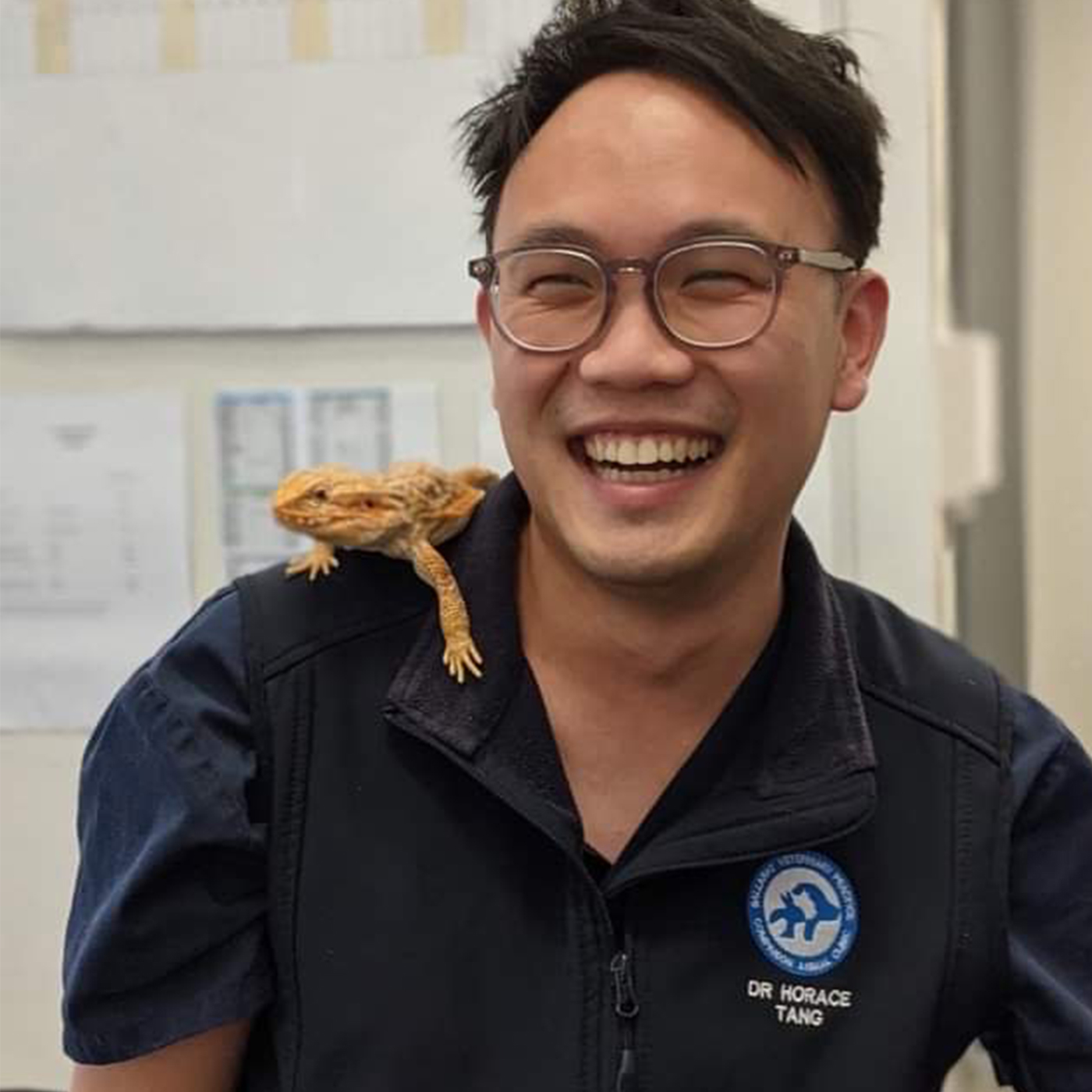 Ballarat Vet Practice - Avian & Exotics Medicine and Surgery - Dr Horace with Lizard